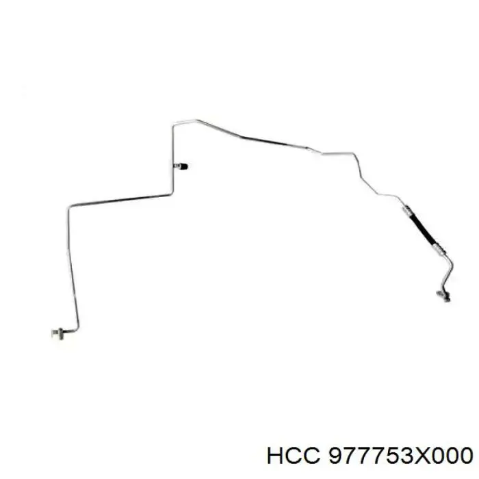 Шланг кондиціонера, від компресора до радіатора на Hyundai Elantra (MD)