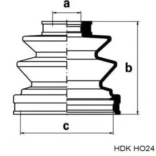 ШРУС зовнішній передній HO24 HDK