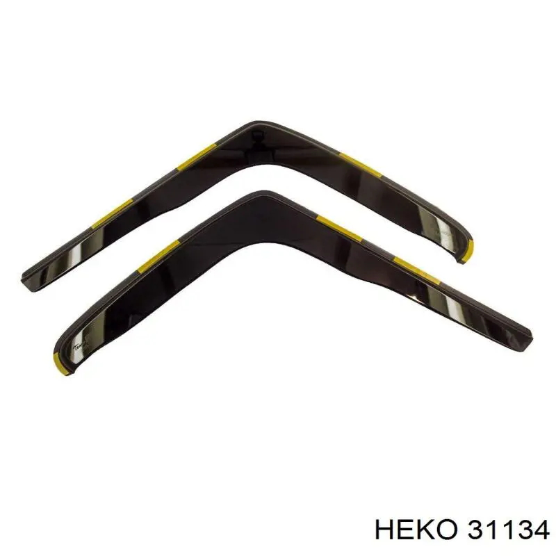 31134 Heko дефлектор-обтікач (вітровики на скло дверей, комплект 2 шт)
