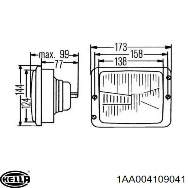 Купити 1AA004109041 HELLA 