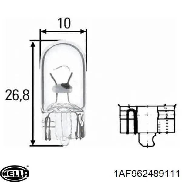 Купити 1AF962489111 HELLA Основна фара в зборі ліва