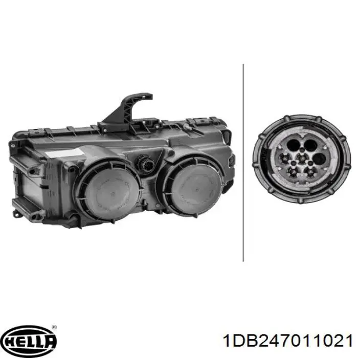 Фара правая HELLA 1DB247011021 ціна, від 82.25 USD