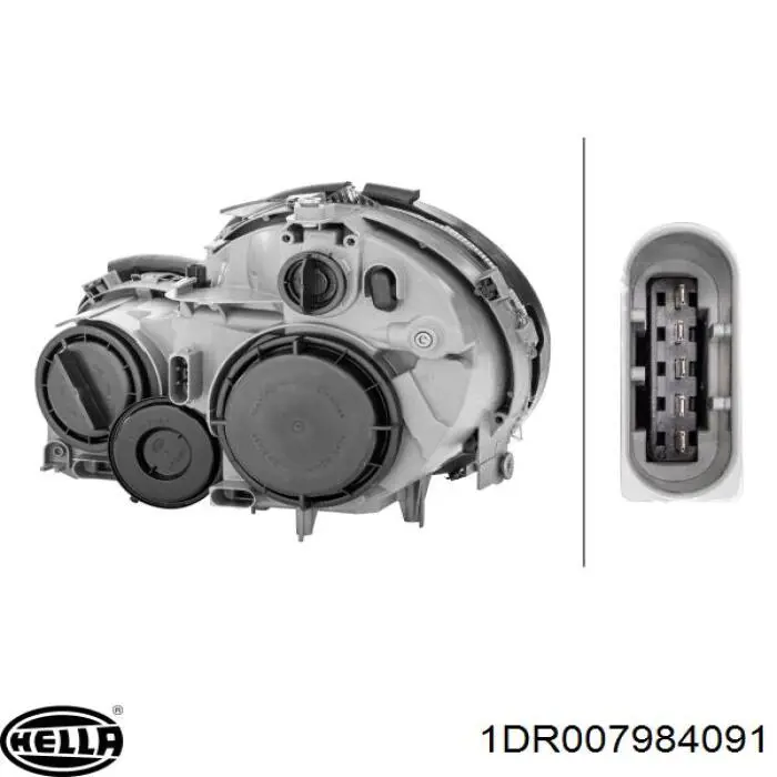 Фара ліва 1DR007984091 HELLA