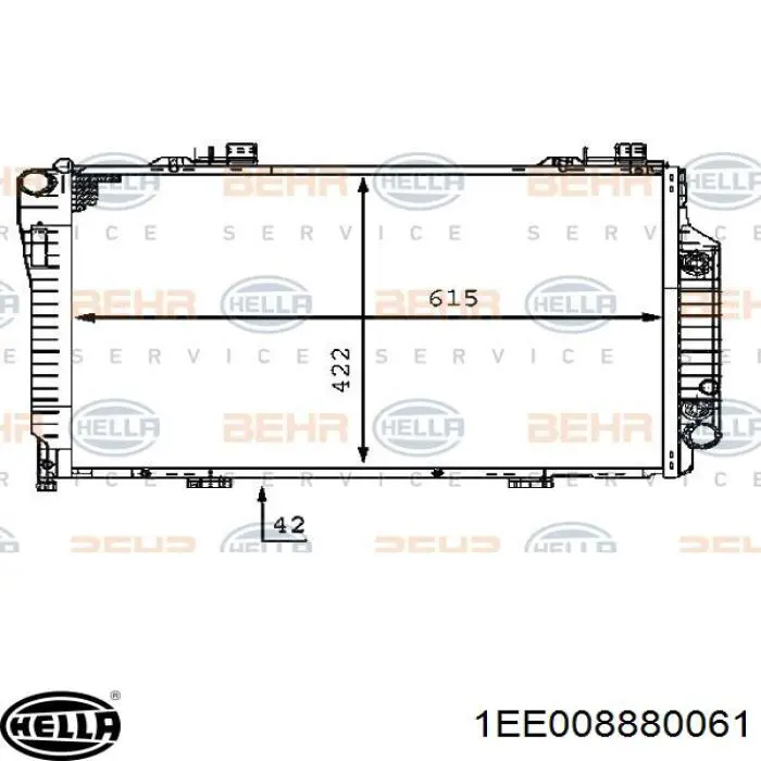 Фара права 1EE008880061 HELLA