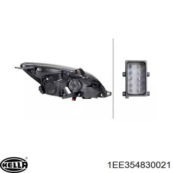 1216796 Opel Основна фара - вставка