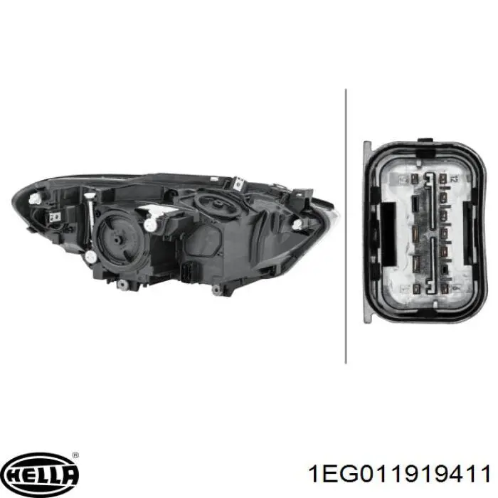 Фара HELLA 1EG011919411 ціна, від 247.32 USD