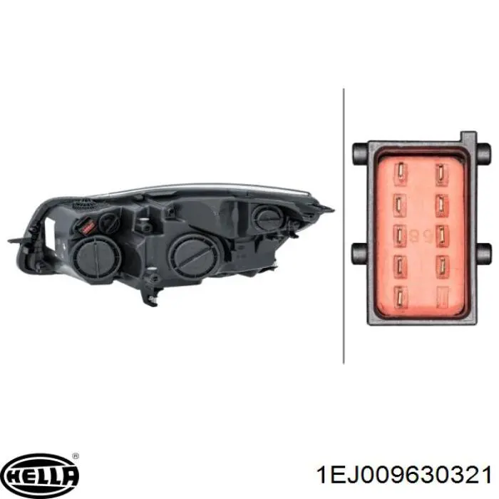 Фара права ZOP1163R Signeda