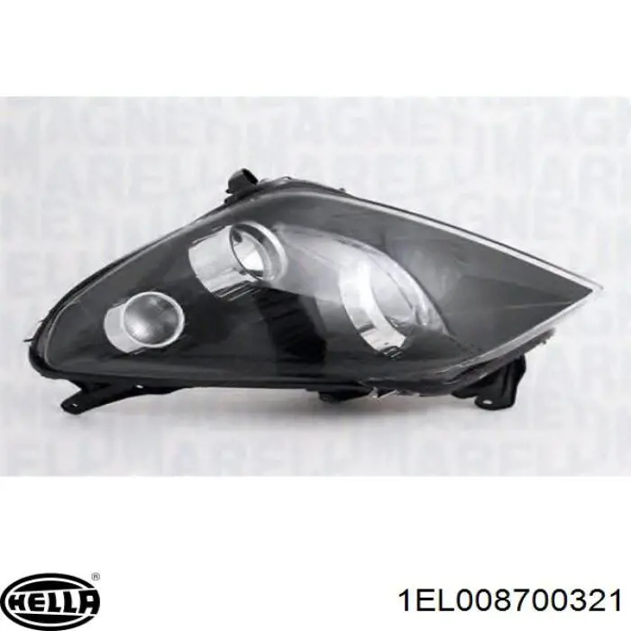 Купити 1EL008700321 HELLA Права блок фара