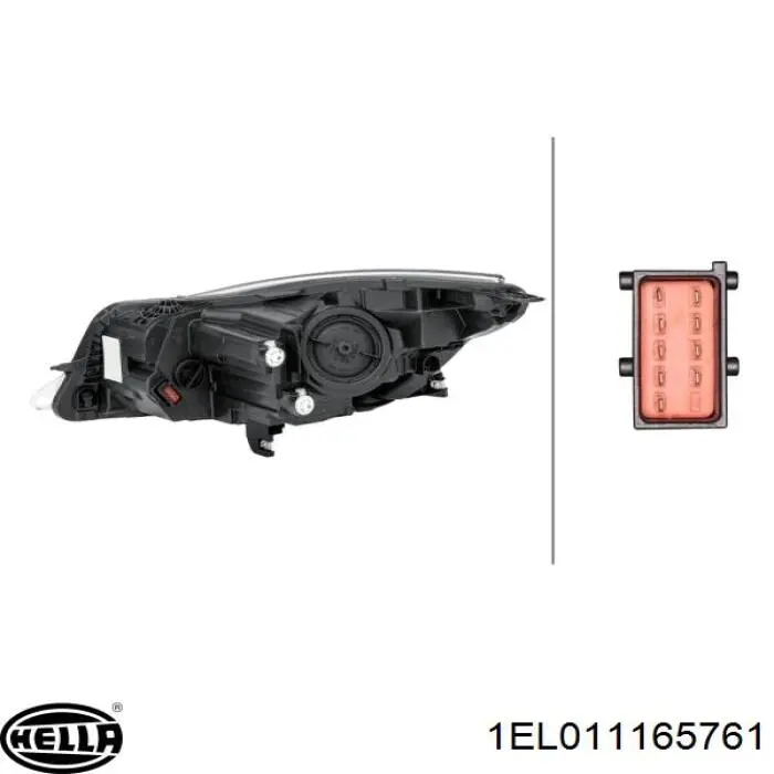 1216811 Opel Основна фара - вставка