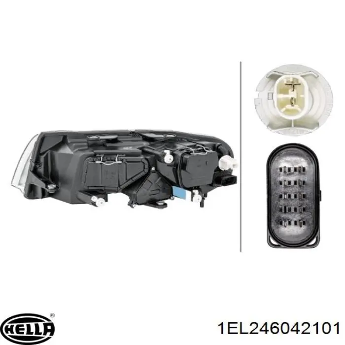  Фара права Skoda SuperB 1