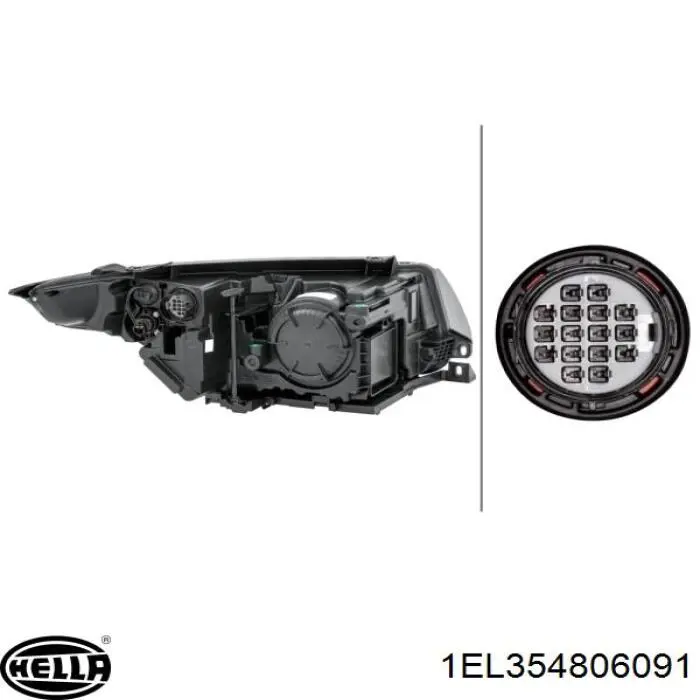 Фари HELLA 1EL354806091 ціна, від 735.29 USD
