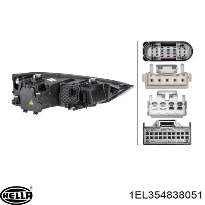 Купити 8XA941043 VAG Основна фара в зборі ліва