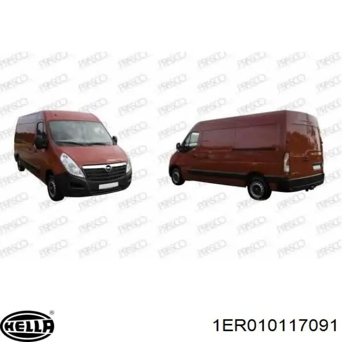  Фара ліва Renault Master 3