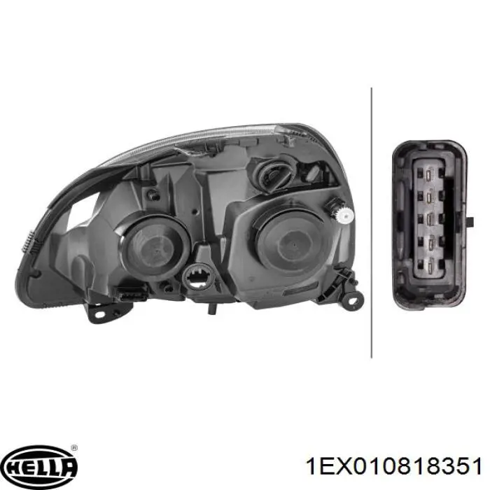 Купити 1EX010818351 HELLA Основна фара в зборі ліва