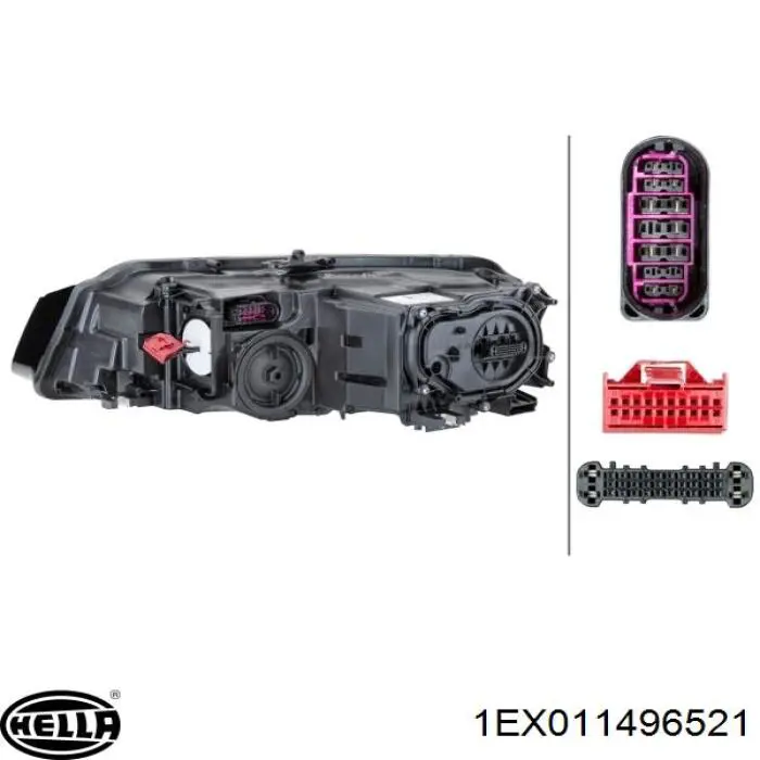 Фара правая HELLA 1EX011496521 ціна, від 2146.06 USD