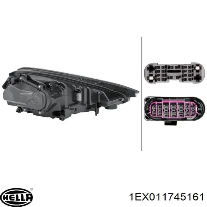Фара передня права Porsche 95863128602 ціна, від 1153.53 USD