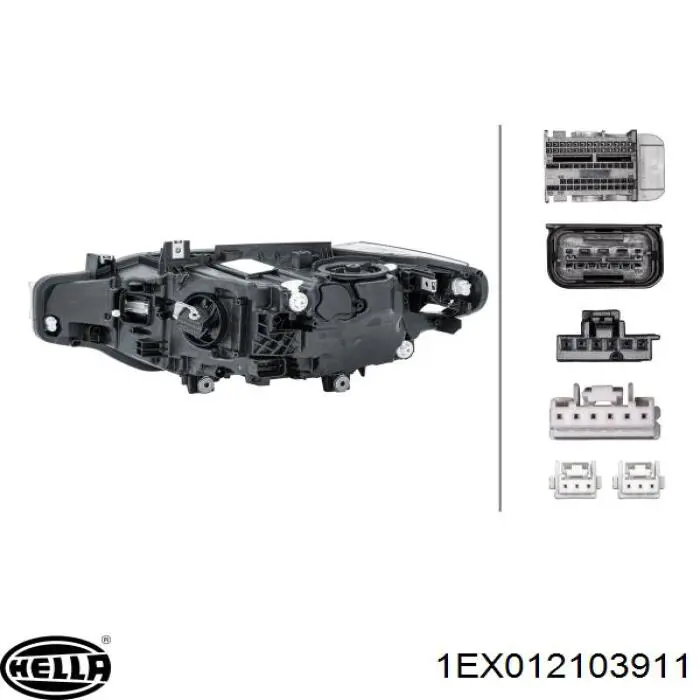 Купити 1EX012103911 HELLA Фара ліва передня