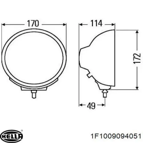  HELLA 1F1009094051 ціна, від 7.03 USD