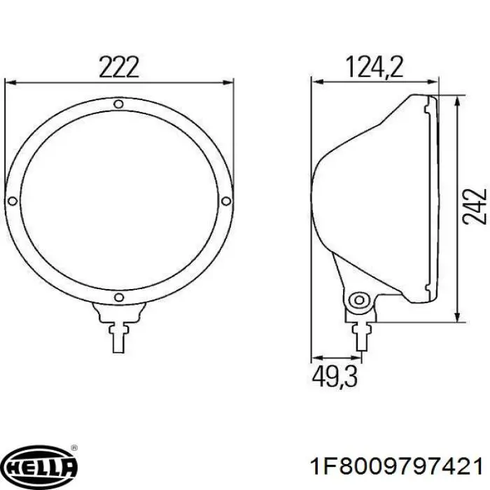  HELLA 1F8009797421 ціна, від 141.09 USD