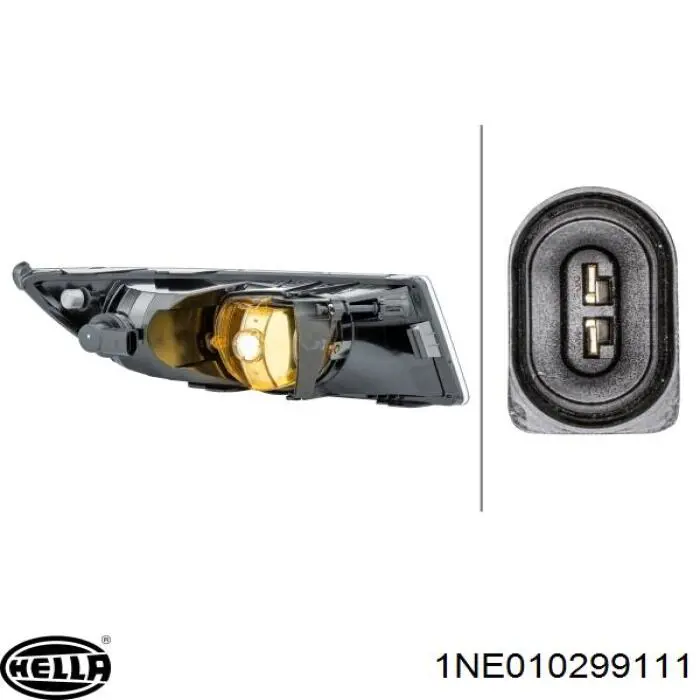 Фара протитуманна, ліва 1NE010299111 HELLA