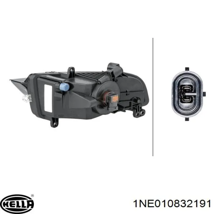 Купити 1NE010832391 HELLA Фара протитуманна, ліва