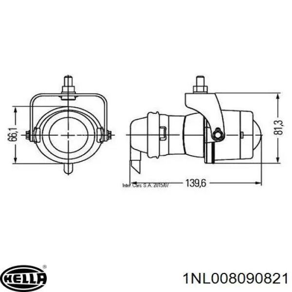 Фара протитуманна (TUNING) (комплект з 2шт.) 1NL008090821 HELLA