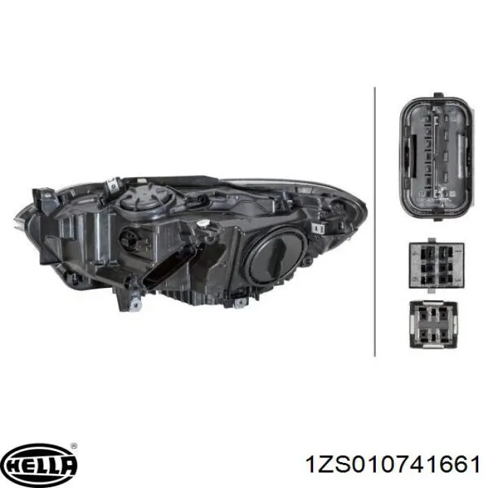 Основна фара - вставка HELLA 1ZS010741661 ціна, від 907.42 USD