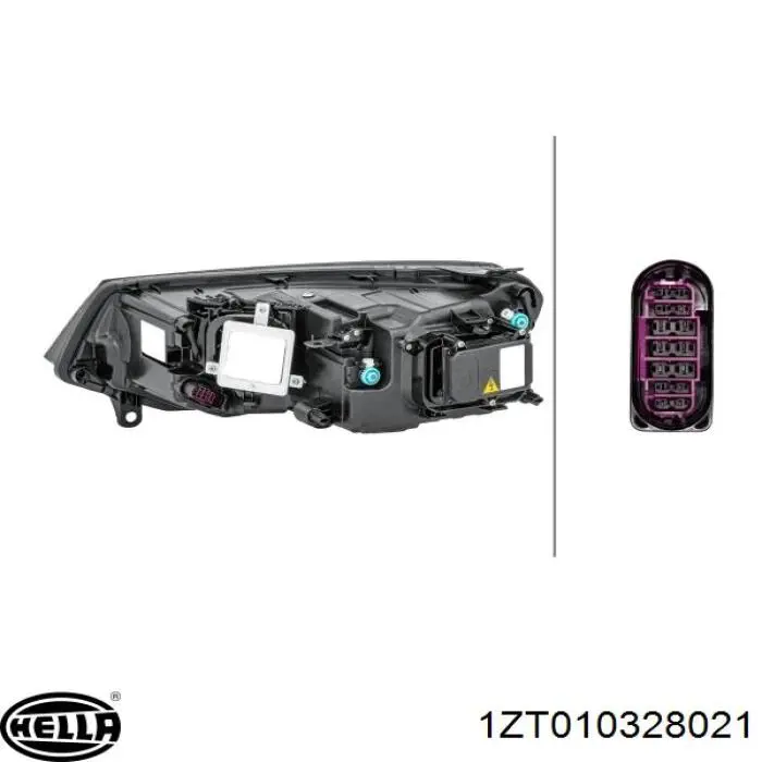 Фара передня права HELLA 1ZT010328021 ціна, від 1413.24 USD