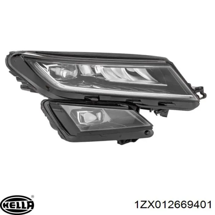 Фара правая HELLA 1ZX012669401 ціна, від 836.76 USD