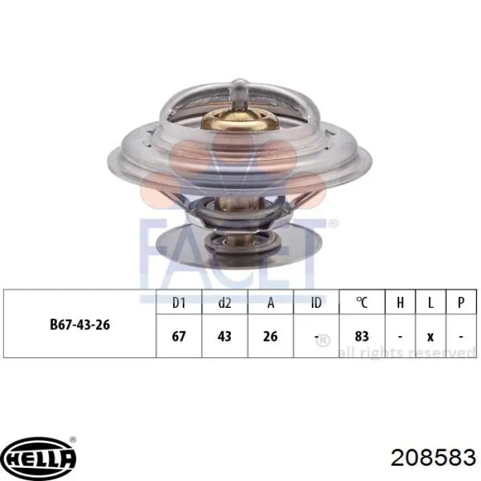 Термостат A0032037375 Mercedes