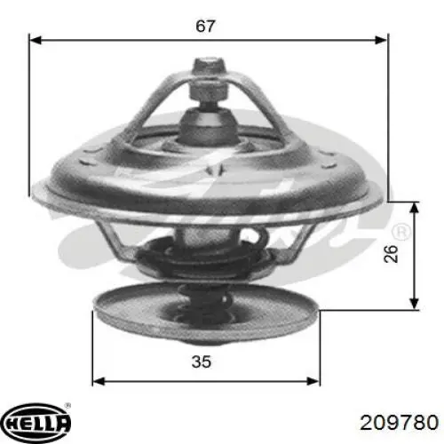 Термостат 209780 HELLA