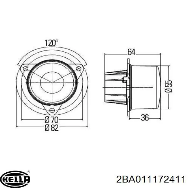Купити 2BA011172411 HELLA 