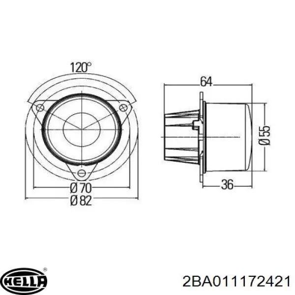 Купити 2BA011172421 HELLA 