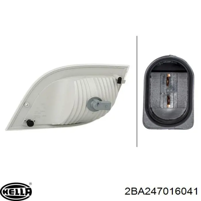 Вказівник повороту правий A9738200621 Mercedes