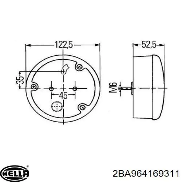 Купити 2BA964169311 HELLA 