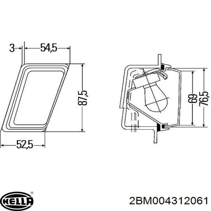 Купити A0008205321 Mercedes Поворотник правий