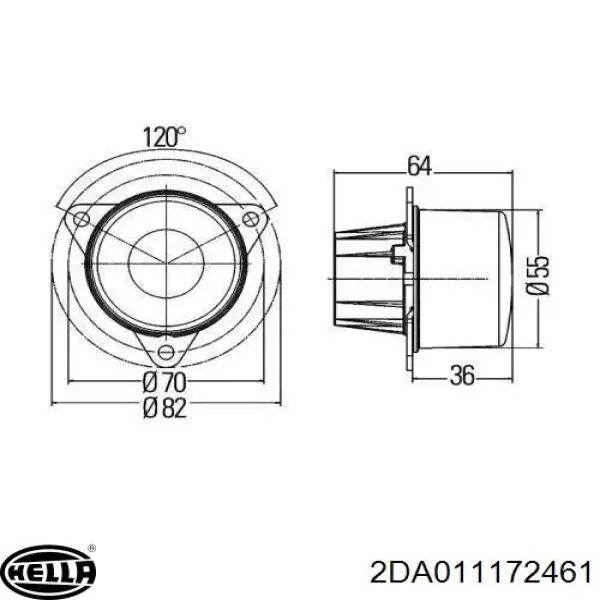 Купити 2DA011172461 HELLA 