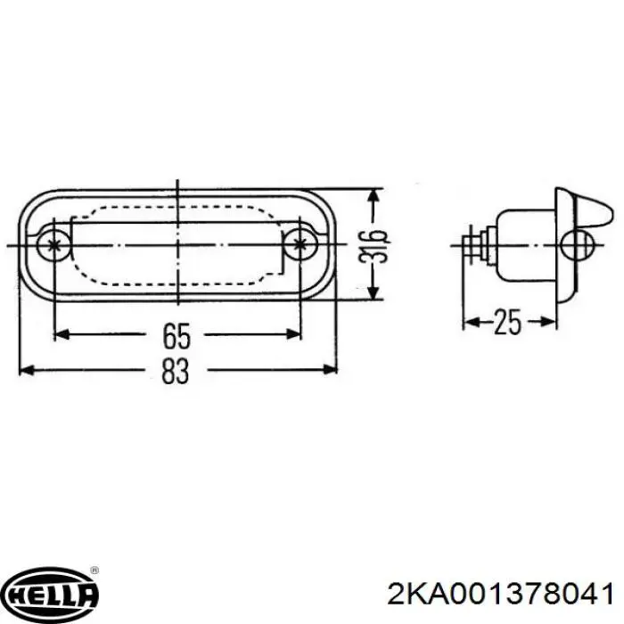 Купити 2KA001378041 HELLA 