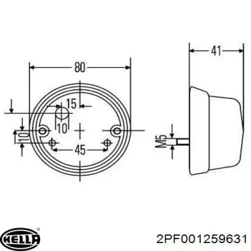 Купити 2PF001259631 HELLA Поворотник