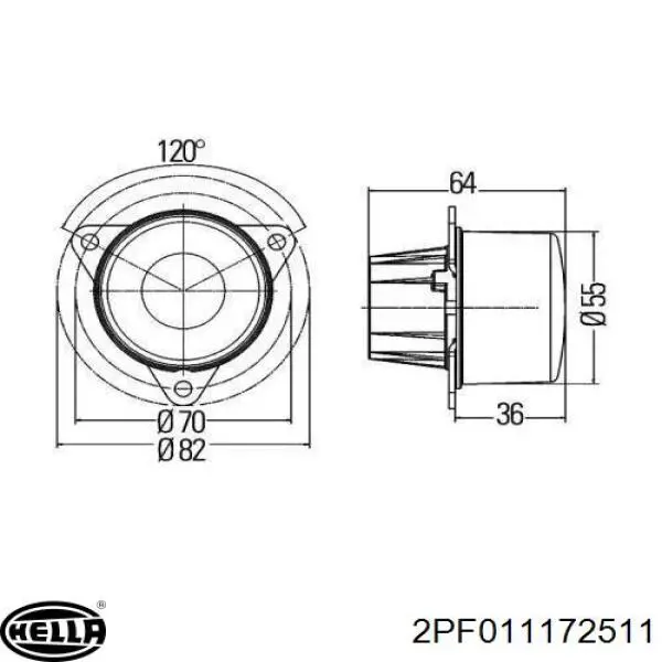  2PF011172511 HELLA