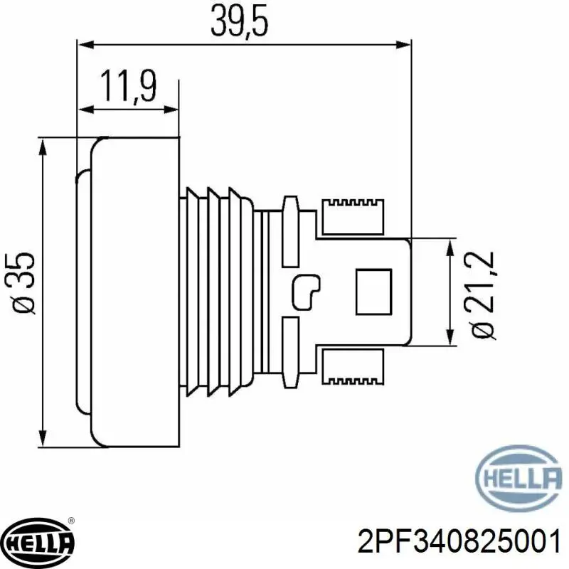 Габарит передній лівий 2PF340825001 HELLA