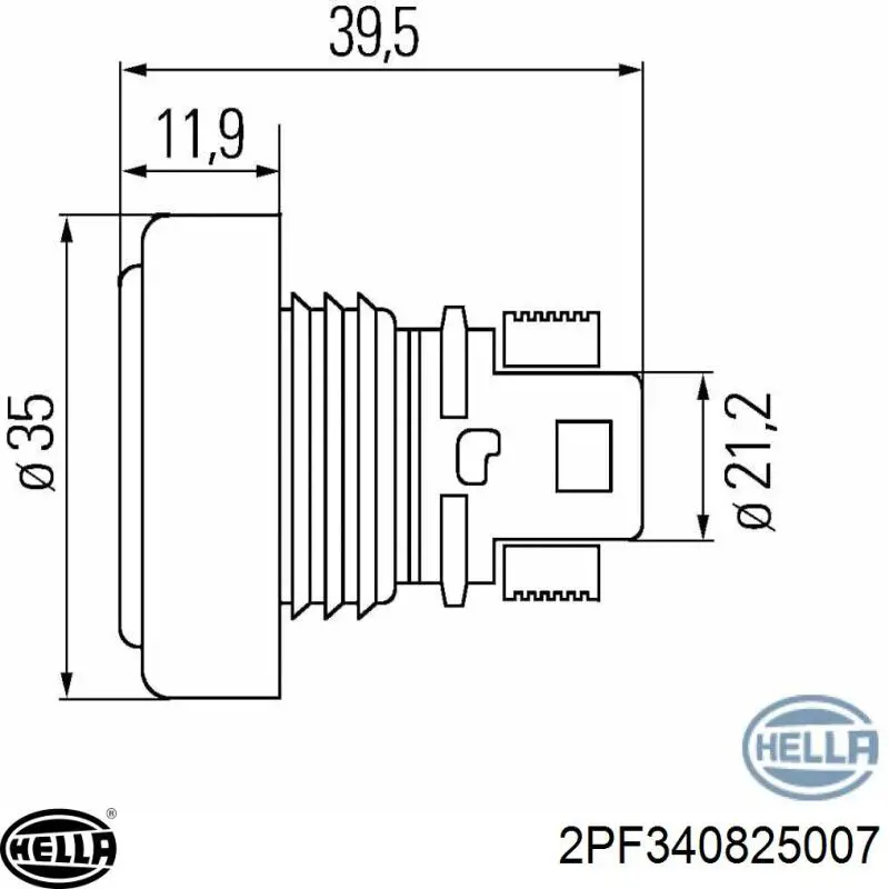 Габарит передній лівий HELLA 2PF340825007 ціна, від 24.33 USD