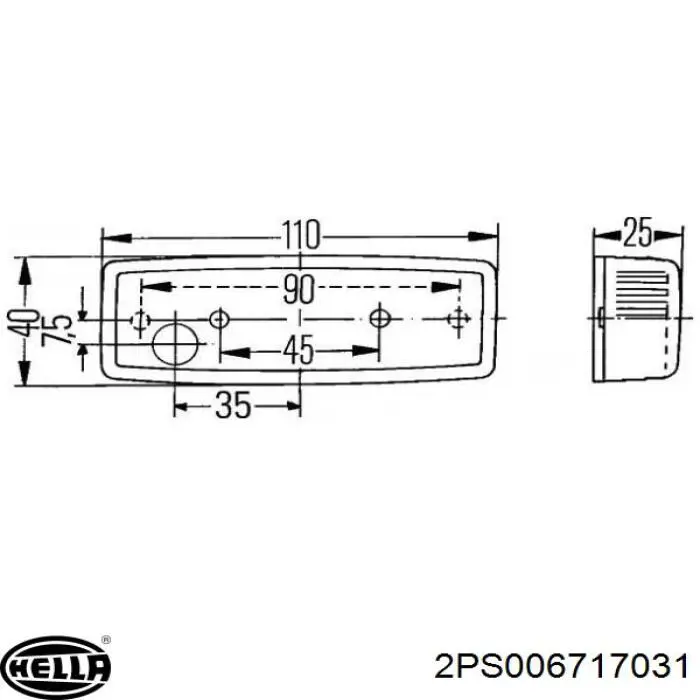 Габарит-покажчик повороту 42225071 Iveco