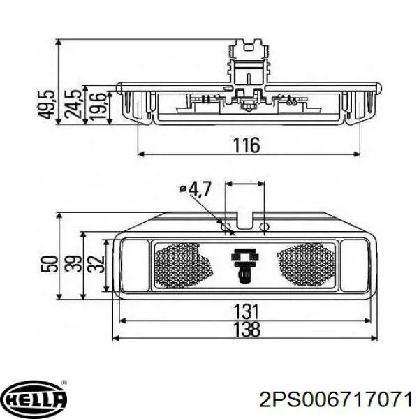 Габарит бічний (фургон) A0028204456 Mercedes