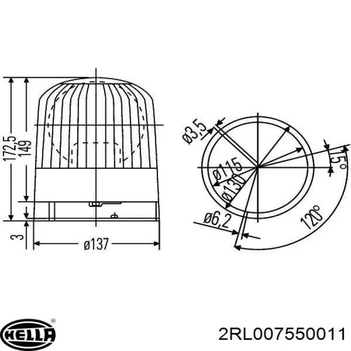  2RL007550011 HELLA