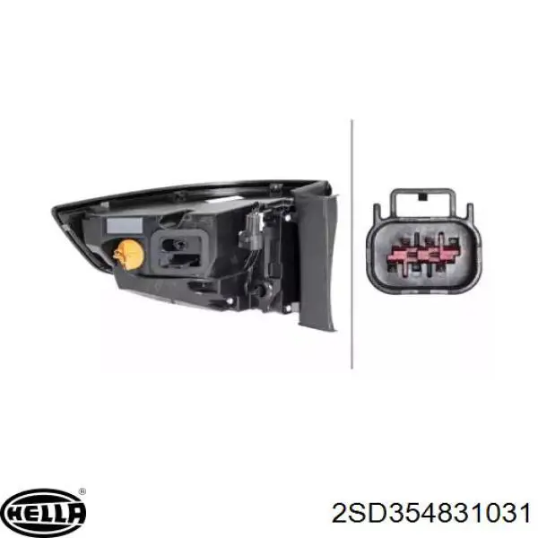 LR079577 Land Rover Задній лівий зовнішній ліхтар