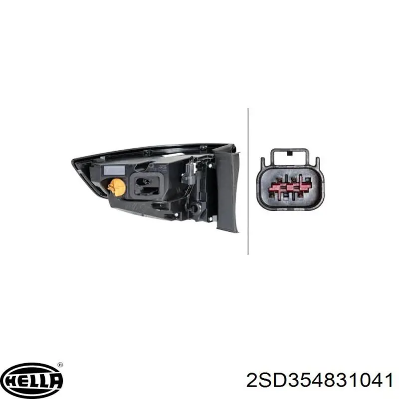 Ліхтар задній правий, зовнішній LR135570 Land Rover