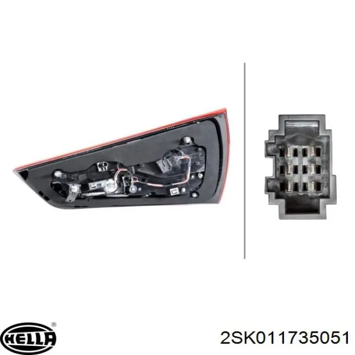 Ліхтар задній лівий VAG 8XA945093A