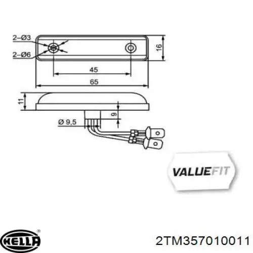  HELLA 2TM357010011 ціна, від 16.19 USD