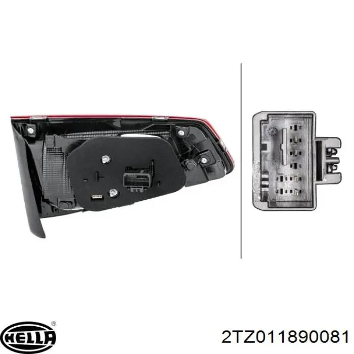 Стоп задній HELLA 2TZ011890081 ціна, від 197.76 USD